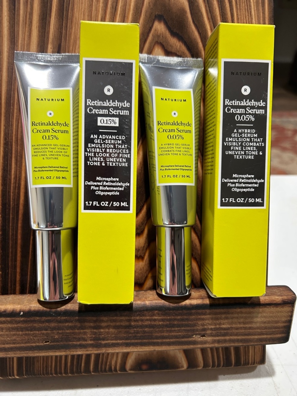 Naturium Retinaldehyde Cream Serum — Yellow Packaging (.15% and .05%)